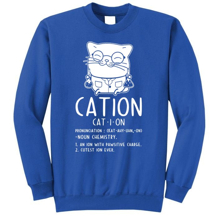 Cat Science Chemistry For Chemist Teacher Gift Tall Sweatshirt