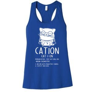 Cat Science Chemistry For Chemist Teacher Gift Women's Racerback Tank