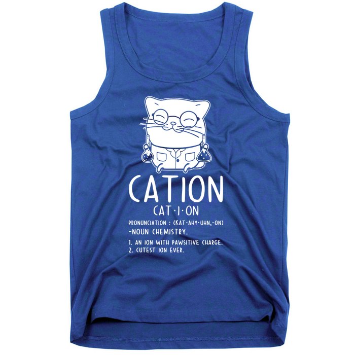 Cat Science Chemistry For Chemist Teacher Gift Tank Top