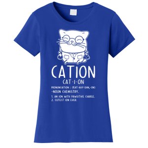 Cat Science Chemistry For Chemist Teacher Gift Women's T-Shirt