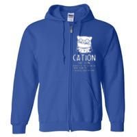 Cat Science Chemistry For Chemist Teacher Gift Full Zip Hoodie