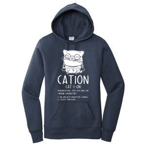 Cat Science Chemistry For Chemist Teacher Gift Women's Pullover Hoodie