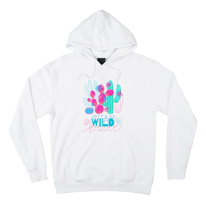 Cactuses Succulents Colorful Cacti Hoodie