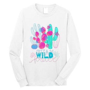 Cactuses Succulents Colorful Cacti Long Sleeve Shirt