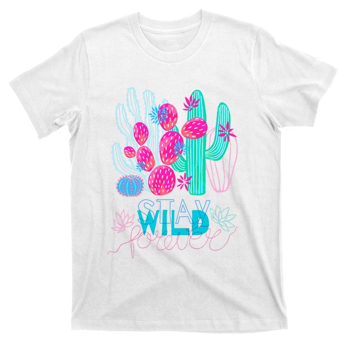 Cactuses Succulents Colorful Cacti T-Shirt