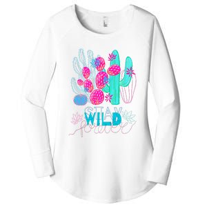 Cactuses Succulents Colorful Cacti Women's Perfect Tri Tunic Long Sleeve Shirt