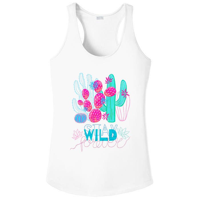 Cactuses Succulents Colorful Cacti Ladies PosiCharge Competitor Racerback Tank