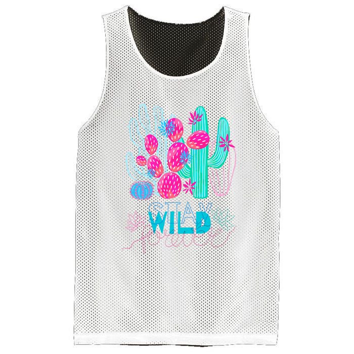 Cactuses Succulents Colorful Cacti Mesh Reversible Basketball Jersey Tank