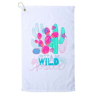 Cactuses Succulents Colorful Cacti Platinum Collection Golf Towel