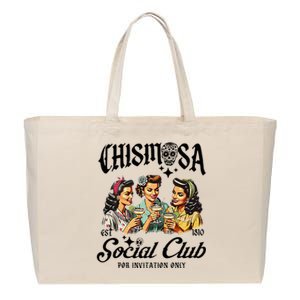 Chismosa Social Club Cotton Canvas Jumbo Tote