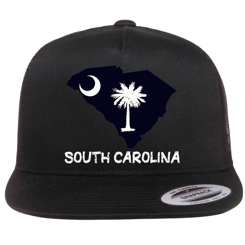 Cool South Carolina State Flat Bill Trucker Hat