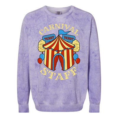 Carnival Staff Circus Event Security Ringmaster Lover Gift Colorblast Crewneck Sweatshirt