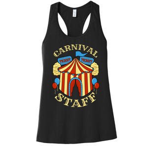 Carnival Staff Circus Event Security Ringmaster Lover Gift Women's Racerback Tank