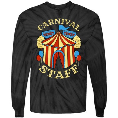 Carnival Staff Circus Event Security Ringmaster Lover Gift Tie-Dye Long Sleeve Shirt