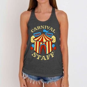 Carnival Staff Circus Event Security Ringmaster Lover Gift Women's Knotted Racerback Tank