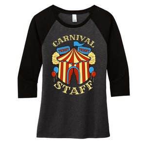 Carnival Staff Circus Event Security Ringmaster Lover Gift Women's Tri-Blend 3/4-Sleeve Raglan Shirt