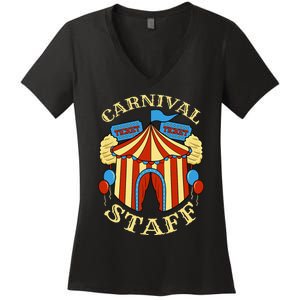 Carnival Staff Circus Event Security Ringmaster Lover Gift Women's V-Neck T-Shirt