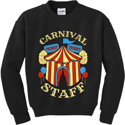 Carnival Staff Circus Event Security Ringmaster Lover Gift Kids Sweatshirt
