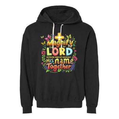 Christian Summer Camp Magnify The Lord Christian VBS 2025 Gift Garment-Dyed Fleece Hoodie