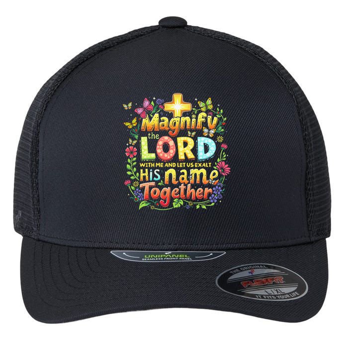 Christian Summer Camp Magnify The Lord Christian VBS 2025 Gift Flexfit Unipanel Trucker Cap