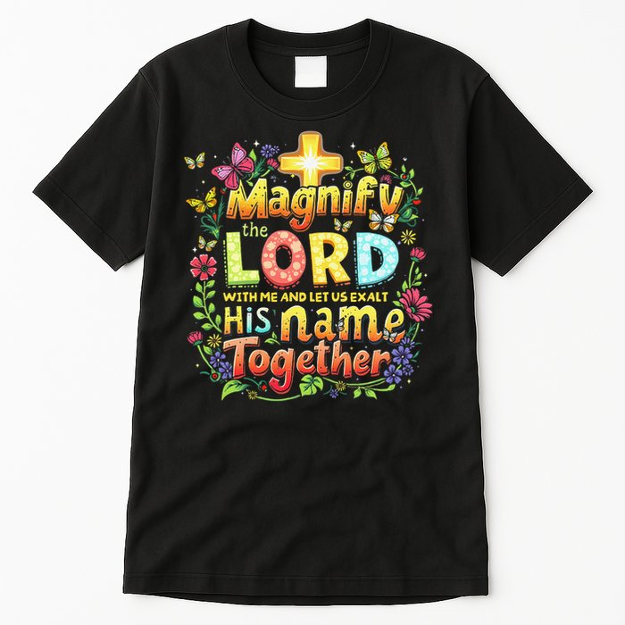 Christian Summer Camp Magnify The Lord Christian VBS 2025 Gift Tall T-Shirt
