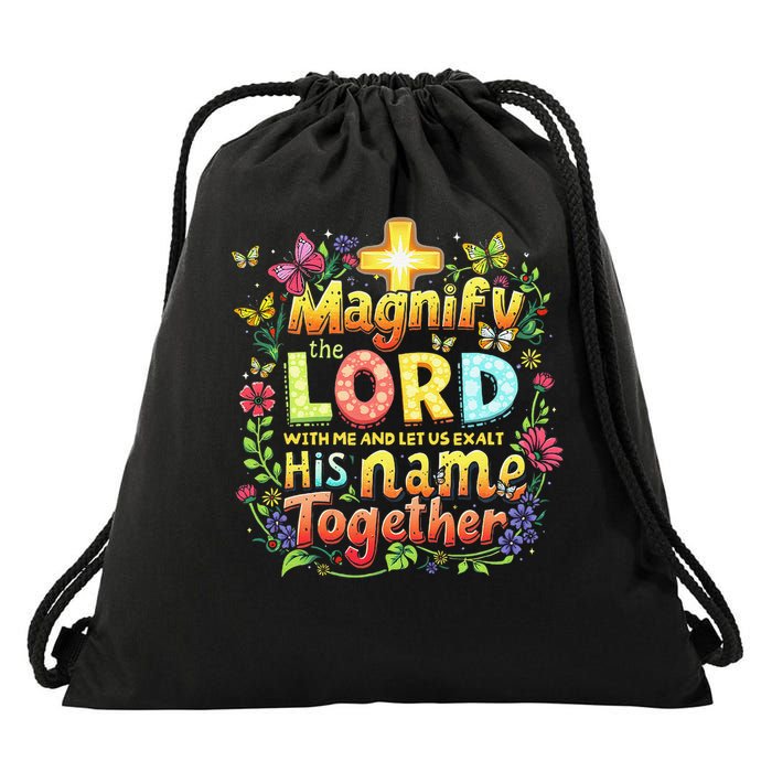 Christian Summer Camp Magnify The Lord Christian VBS 2025 Gift Drawstring Bag
