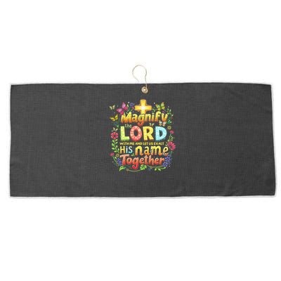 Christian Summer Camp Magnify The Lord Christian VBS 2025 Gift Large Microfiber Waffle Golf Towel