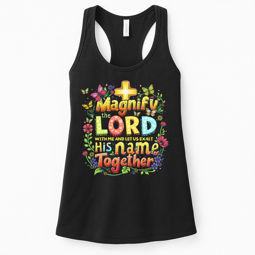 Christian Summer Camp Magnify The Lord Christian VBS 2025 Gift Womens Tank Top