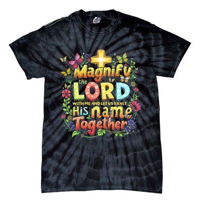 Christian Summer Camp Magnify The Lord Christian VBS 2025 Gift Tie-Dye T-Shirt