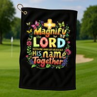 Christian Summer Camp Magnify The Lord Christian VBS 2025 Gift Golf Towel