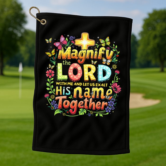 Christian Summer Camp Magnify The Lord Christian VBS 2025 Gift Golf Towel