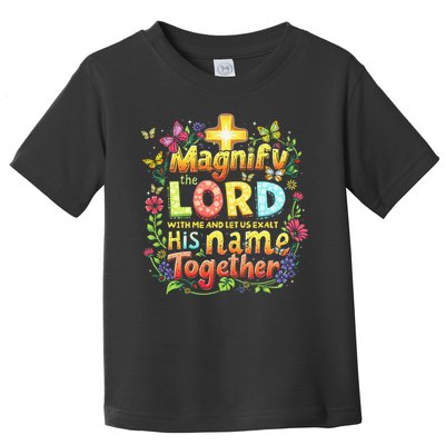 Christian Summer Camp Magnify The Lord Christian VBS 2025 Gift Toddler T-Shirt