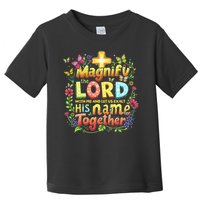 Christian Summer Camp Magnify The Lord Christian VBS 2025 Gift Toddler T-Shirt