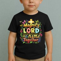 Christian Summer Camp Magnify The Lord Christian VBS 2025 Gift Toddler T-Shirt
