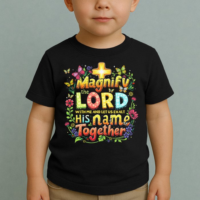 Christian Summer Camp Magnify The Lord Christian VBS 2025 Gift Toddler T-Shirt