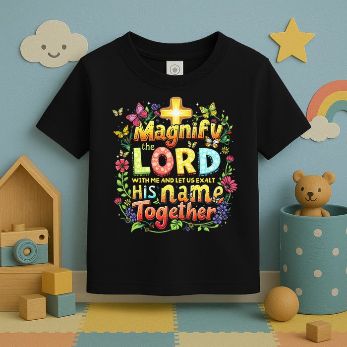 Christian Summer Camp Magnify The Lord Christian VBS 2025 Gift Toddler T-Shirt