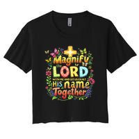 Christian Summer Camp Magnify The Lord Christian VBS 2025 Gift Crop Top