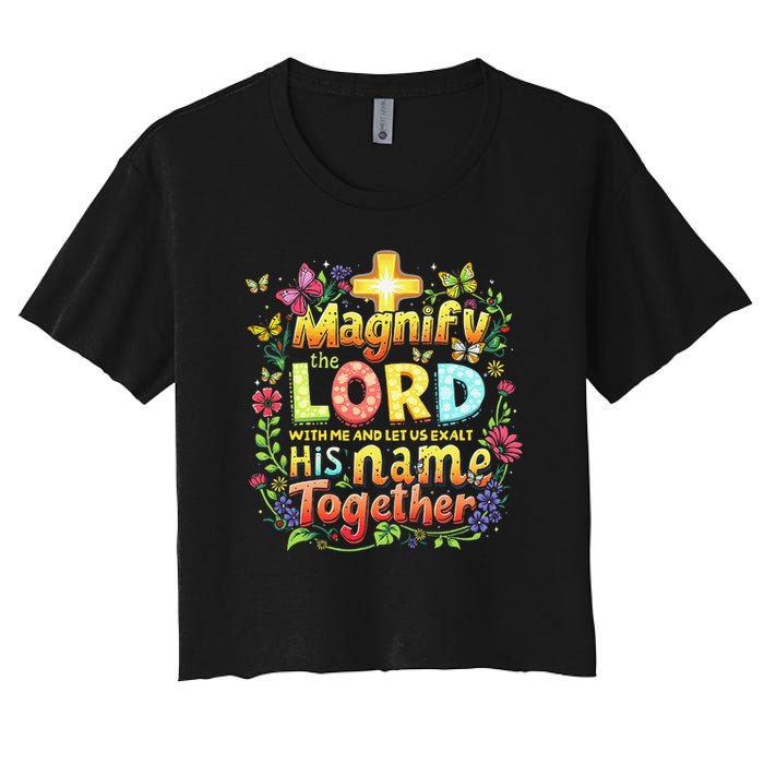 Christian Summer Camp Magnify The Lord Christian VBS 2025 Gift Crop Top