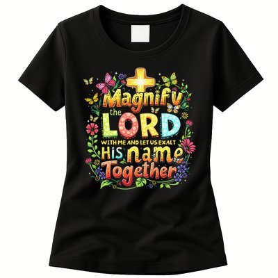 Christian Summer Camp Magnify The Lord Christian VBS 2025 Gift Womens T-Shirt