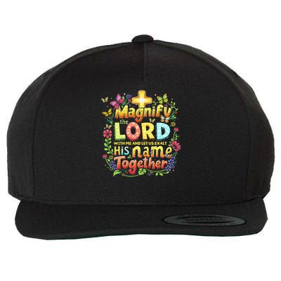 Christian Summer Camp Magnify The Lord Christian VBS 2025 Gift Wool Snapback Cap