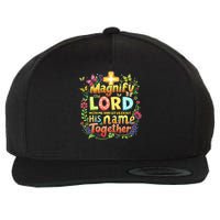 Christian Summer Camp Magnify The Lord Christian VBS 2025 Gift Wool Snapback Cap