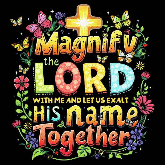 Christian Summer Camp Magnify The Lord Christian VBS 2025 Gift Zip Tote Bag