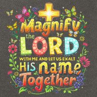 Christian Summer Camp Magnify The Lord Christian VBS 2025 Gift Cotton Canvas Backpack