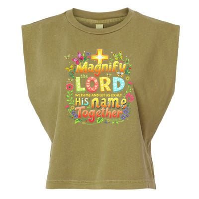 Christian Summer Camp Magnify The Lord Christian VBS 2025 Gift Garment-Dyed Women's Muscle Tee