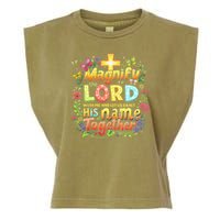 Christian Summer Camp Magnify The Lord Christian VBS 2025 Gift Garment-Dyed Women's Muscle Tee