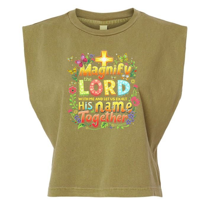 Christian Summer Camp Magnify The Lord Christian VBS 2025 Gift Garment-Dyed Women's Muscle Tee