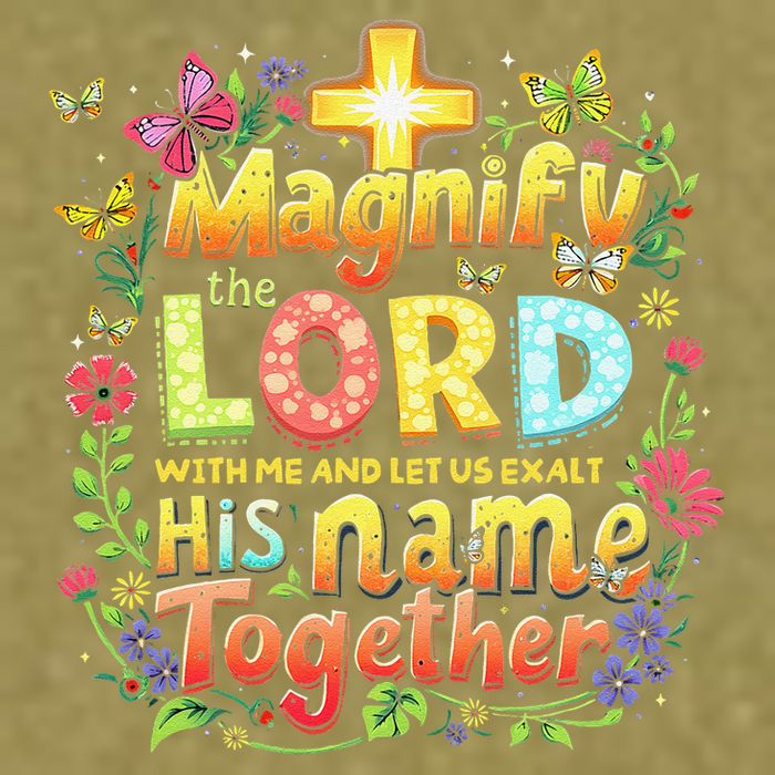 Christian Summer Camp Magnify The Lord Christian VBS 2025 Gift Garment-Dyed Women's Muscle Tee