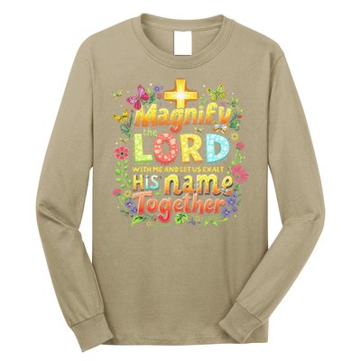 Christian Summer Camp Magnify The Lord Christian VBS 2025 Gift Long Sleeve Shirt
