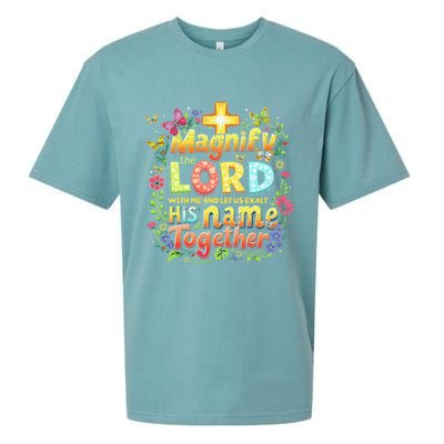 Christian Summer Camp Magnify The Lord Christian VBS 2025 Gift Sueded Cloud Jersey T-Shirt