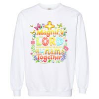 Christian Summer Camp Magnify The Lord Christian VBS 2025 Gift Garment-Dyed Sweatshirt